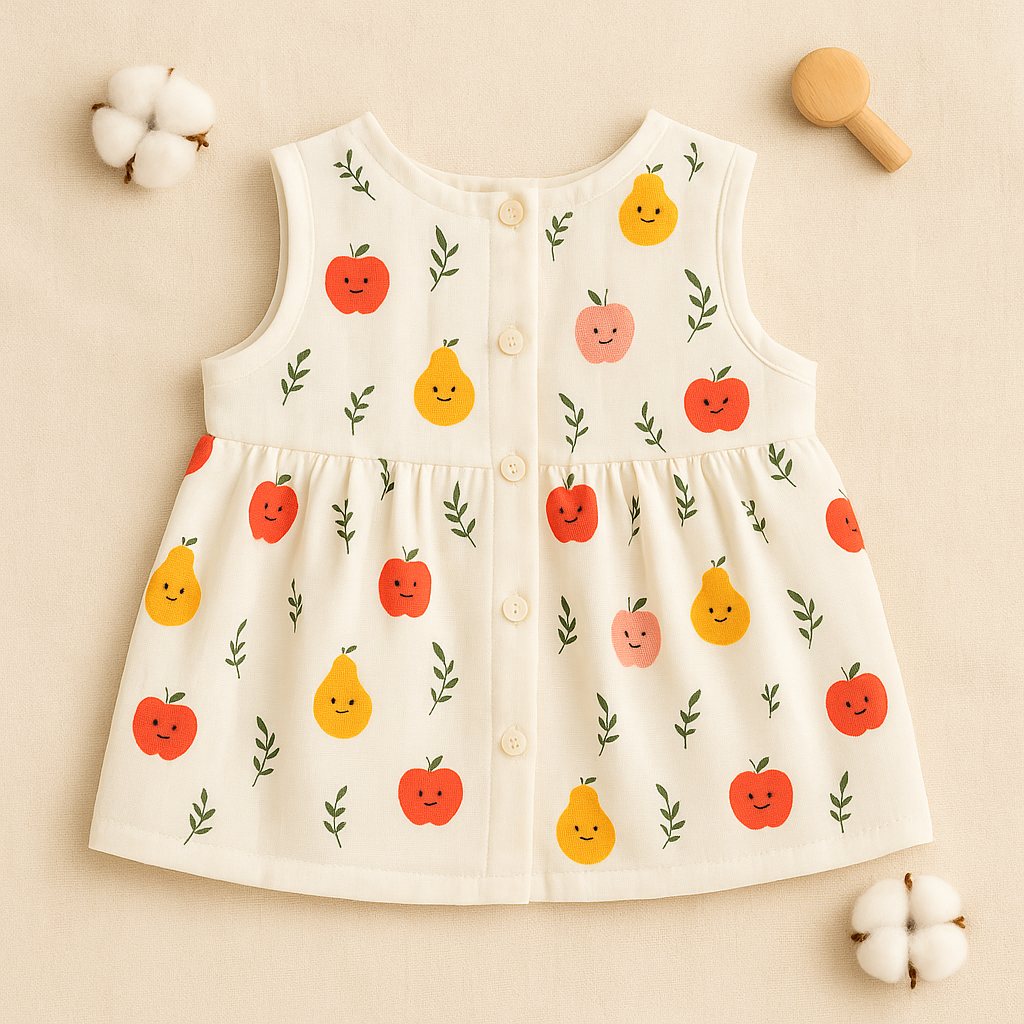 Muslin Frock (Button)