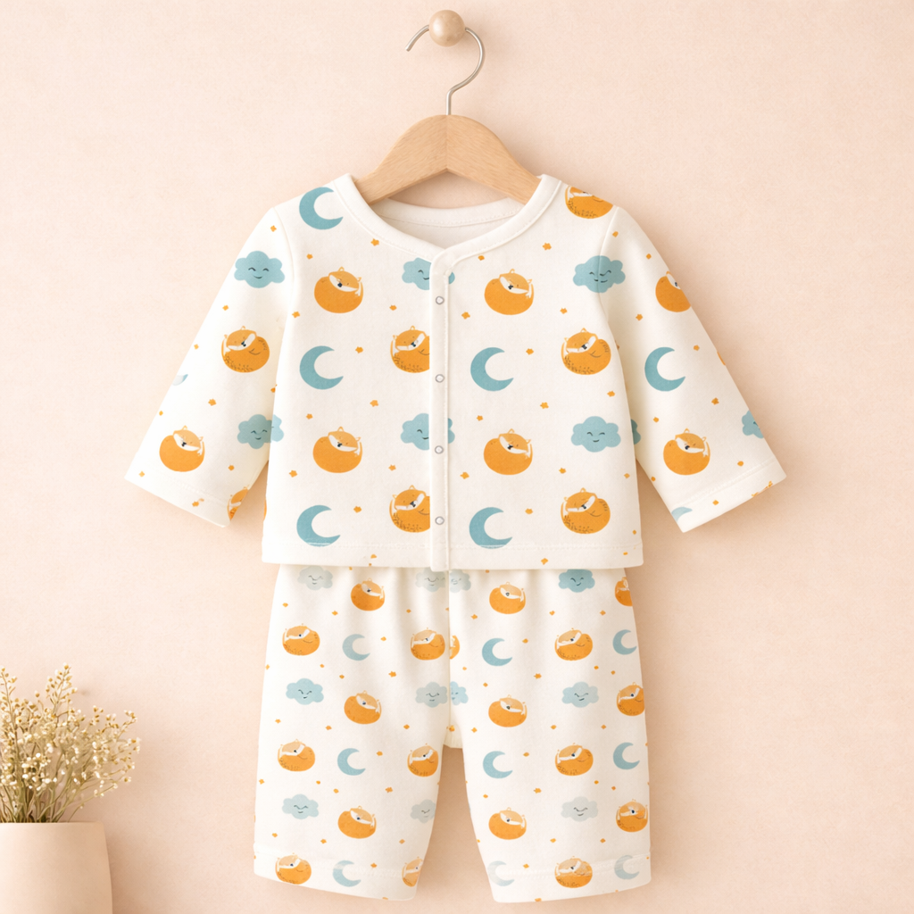 MUSLIN NIGHT SUIT (FULL SLEEVE)