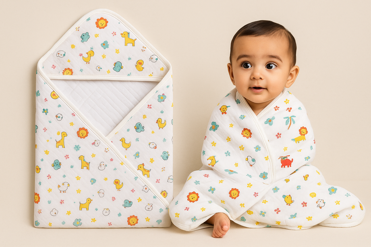 Muslin Hooded Towel