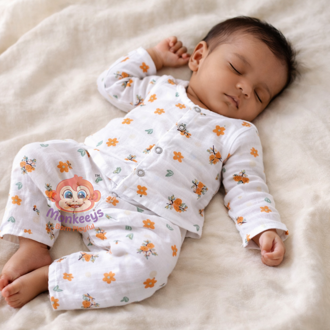 MUSLIN NIGHT SUIT (FULL SLEEVE)